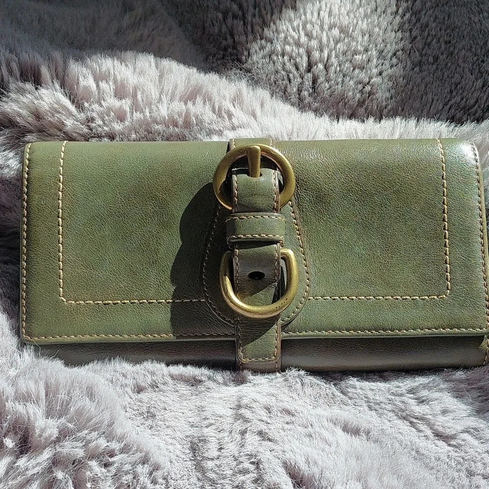 Coach legacy Garcia 65th Anniversary🫒 olive & Aqua Vachetta rare💚 1941 - Picture 2 of 13